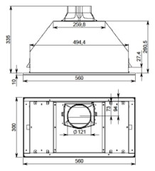 Встраиваемая вытяжка Falmec BUILT IN 50