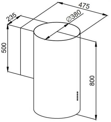 Кухонная вытяжка MAUNFELD Lee Wall 39 черный