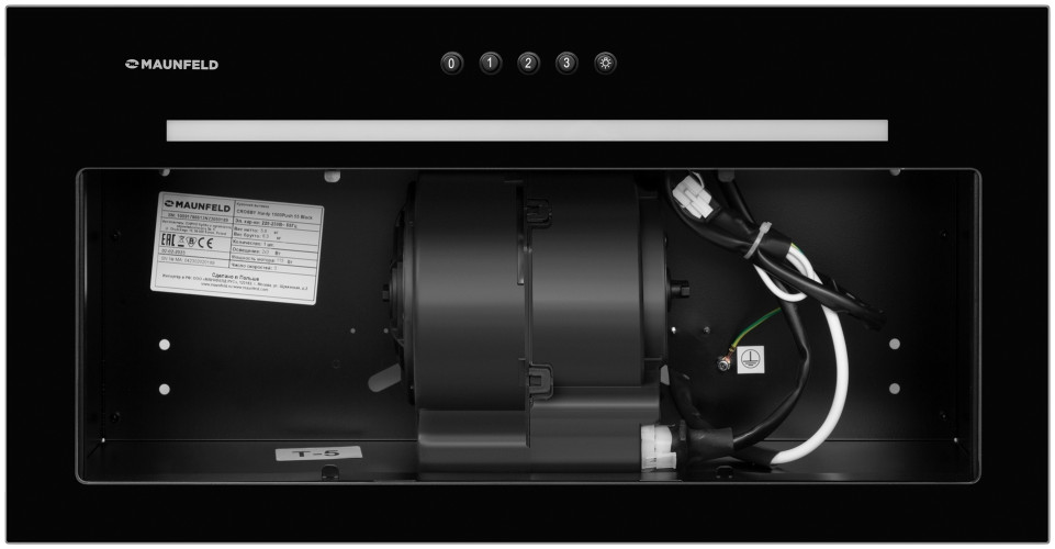 Встраиваемая вытяжка Maunfeld Crosby Hardy 1000Push черный