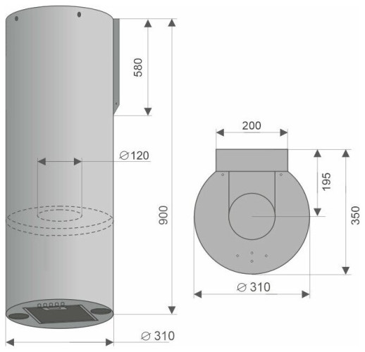 Кухонная вытяжка Konigin Beauty Inox 31