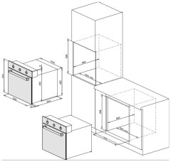 Электрический духовой шкаф Darina 1U8 BDE 112 707 Bg