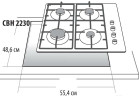 Газовая варочная панель GEFEST СВН 2230 К6