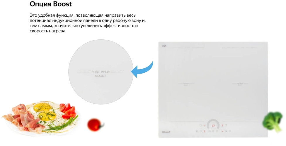 Индукционная варочная панель Weissgauff HI 642 WFZC