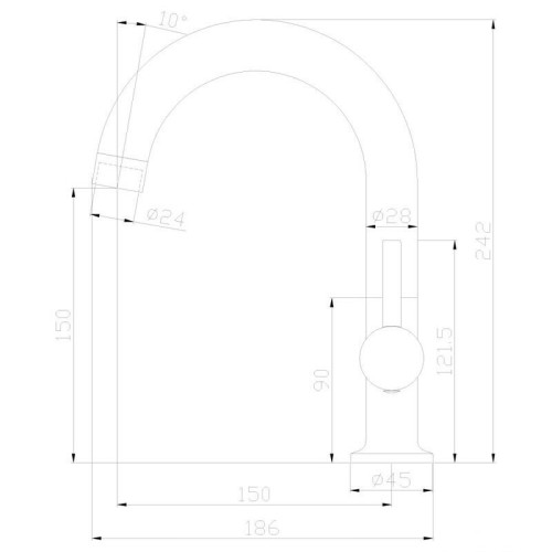 Смеситель для кухни Rossinka X25-24U