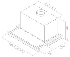 Встраиваемая вытяжка Elica Elite 14 LUX GRIX/A/60