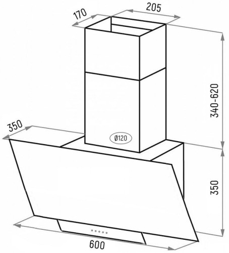 Кухонная вытяжка Ciarko Diana 60 IV