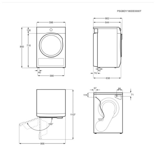 Сушильная машина Electrolux EW8HR259ST