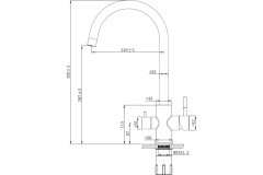 Смеситель для кухни Esko K22 B