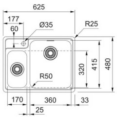 Кухонная мойка Franke BCX 260 TL 127.0688.780