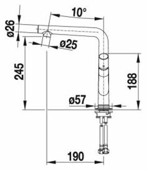 Смеситель для кухни Blanco Yovis хром