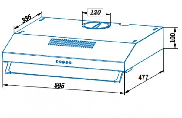 Подвесная вытяжка Cata C2-T600 Х