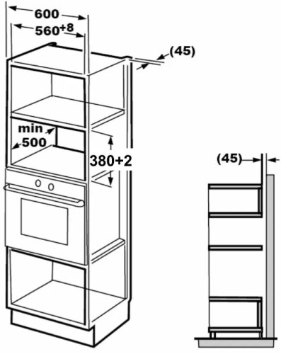 Встраиваемая микроволновая печь EXITEQ EXM 106 black