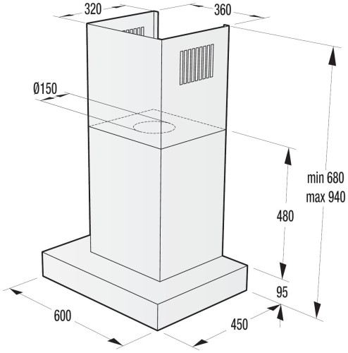 Кухонная вытяжка Gorenje WHT 68 INB