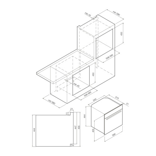 Электрический духовой шкаф Graude BWG 45.0 SE