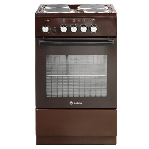 Электрическая плита DeLuxe 5004.18э-014 коричневый