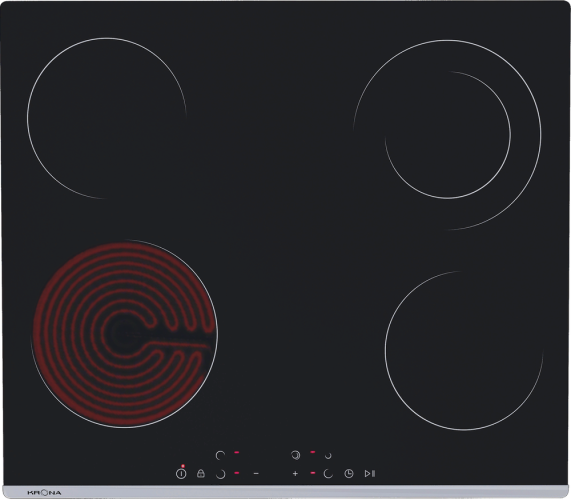 Электрическая варочная панель Krona KA-00005266 черный/нержавеющая сталь
