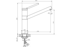 Смеситель для кухни Rush MS9035-34
