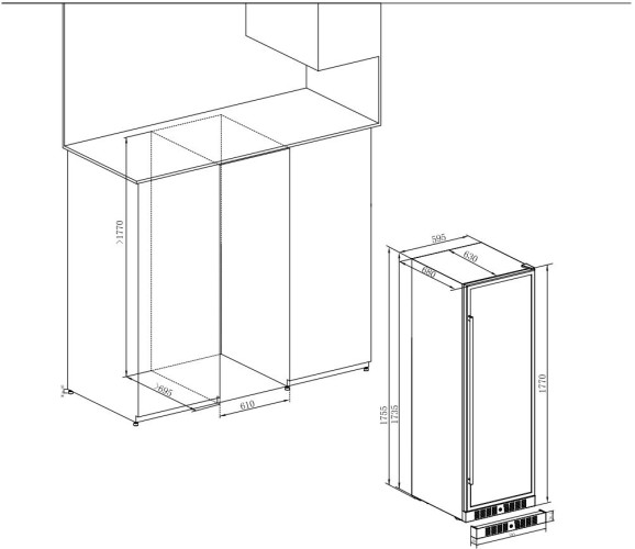 Винный шкаф Pozis ШВД-39