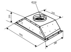 Встраиваемая вытяжка Zigmund &amp; Shtain K 003.71 S L