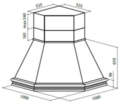 Кухонная вытяжка Lex Gloria white