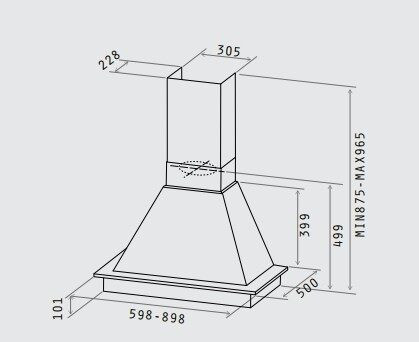 Кухонная вытяжка Elica Oretta WH/A/60 T.Grezzo