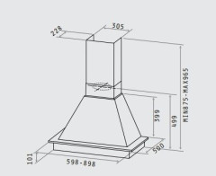 Кухонная вытяжка Elica Oretta WH/A/60 T.Grezzo