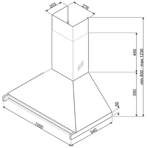 Кухонная вытяжка Smeg KD100HXE
