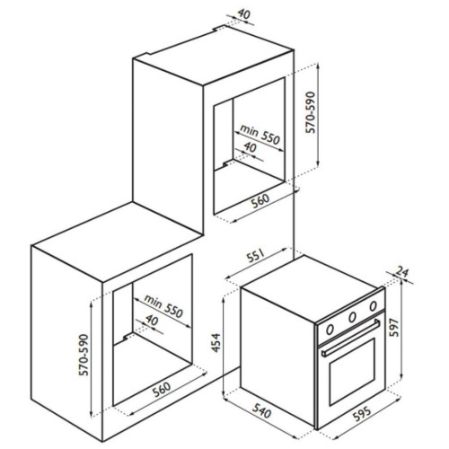 Электрический духовой шкаф Ardesia HX 080 Black