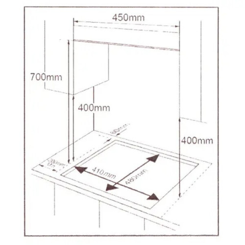 Газовая варочная панель Akpo PGA 453 FGC BL