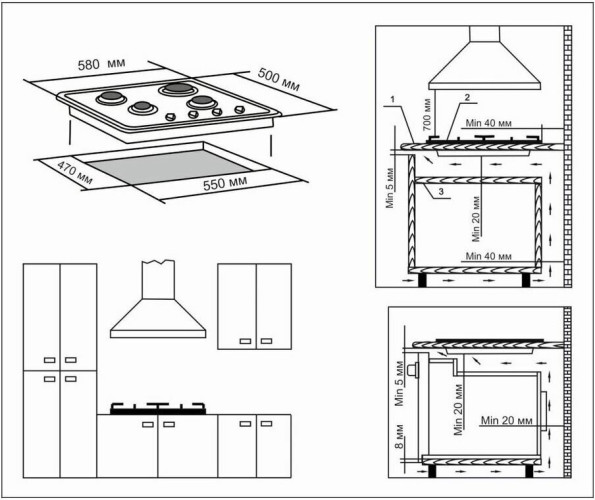 Газовая варочная панель Electronicsdeluxe 5840 00 001 ЧР