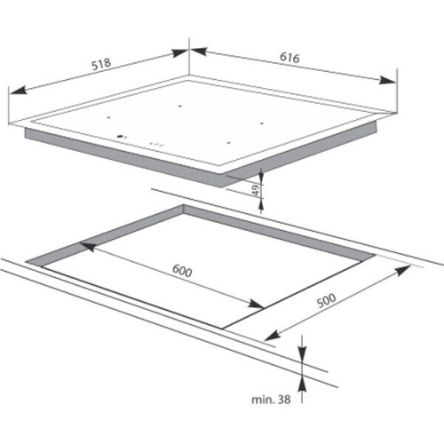 Индукционная варочная панель Hansa BHI 69307