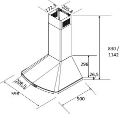 Кухонная вытяжка Brandt AD1046X