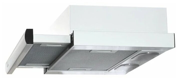 Встраиваемая вытяжка Elikor Slide Glass 50П 1000 белый белый