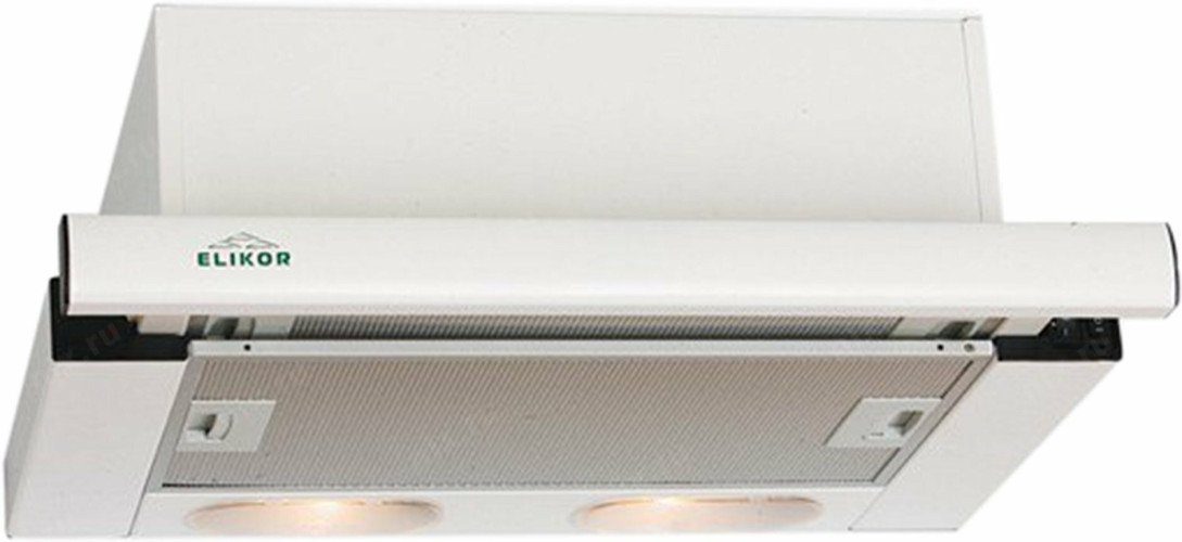 Встраиваемая вытяжка Elikor Slide Glass 50П 1000 белый белый
