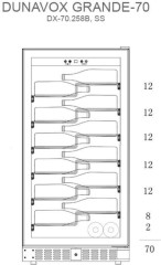 Винный шкаф Dunavox DX 70 258SS