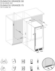 Винный шкаф Dunavox DX 70 258SS