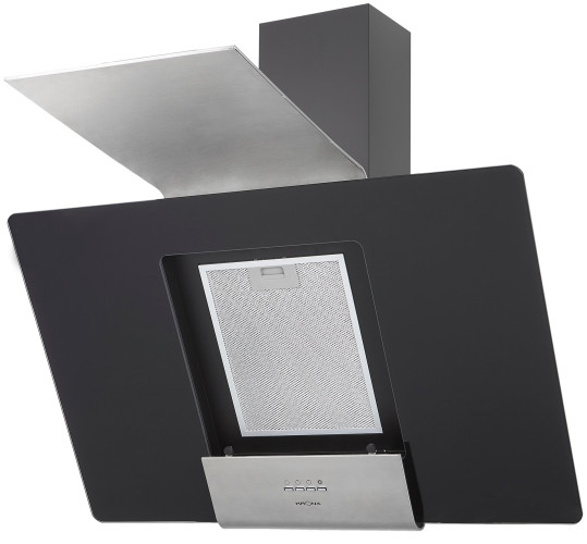 Кухонная вытяжка KRONA TALLI 900 inox black glass 3P