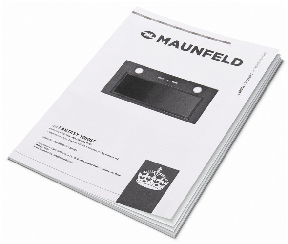 Встраиваемая вытяжка MAUNFELD Fantasy 1000ST 60 белое стекло