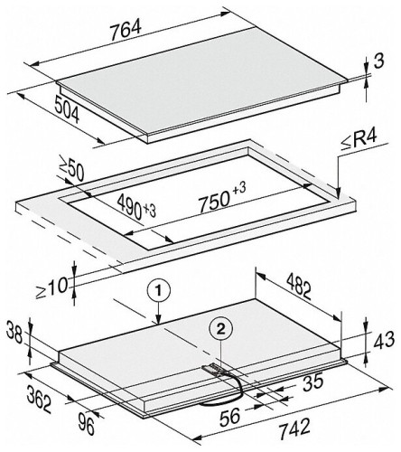 Электрическая варочная панель Miele KM 6542 FR
