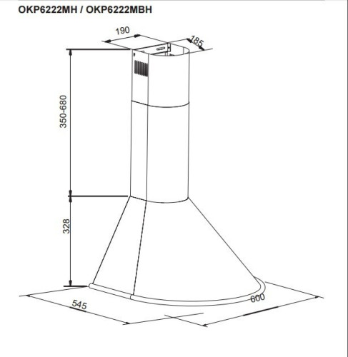 Кухонная вытяжка Hansa OKP 6222 MH