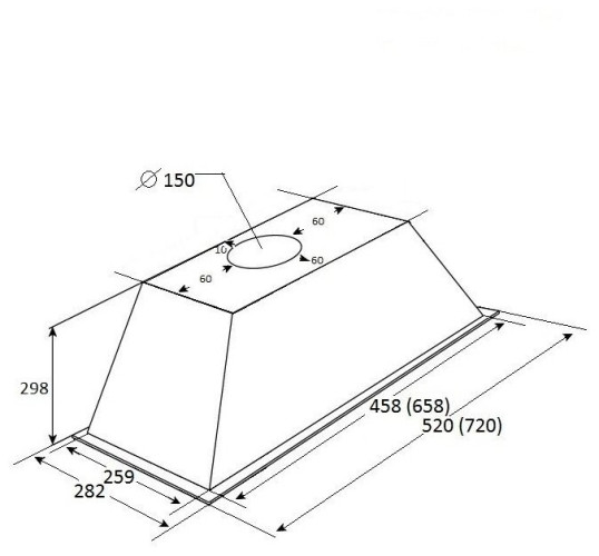 Встраиваемая вытяжка Kuppersberg Inlinea 72 C