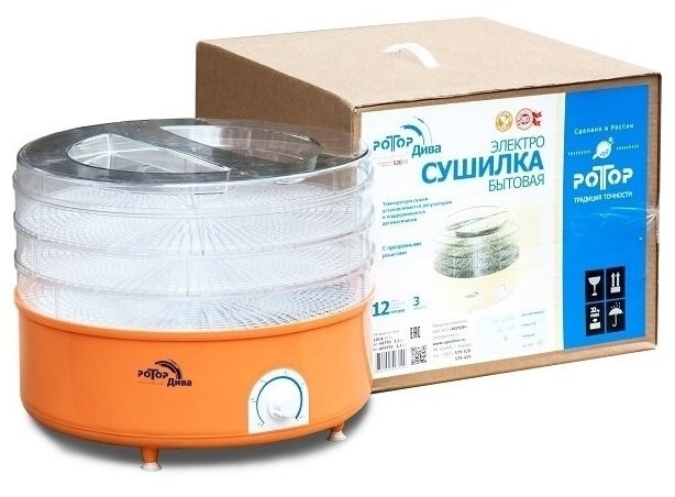 Сушилка для овощей Ротор Дива СШ-007-06 3под. прозрачный
