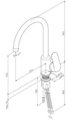 Смеситель для кухни AM.PM Like F8007722
