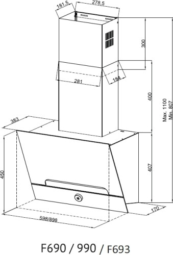 Кухонная вытяжка Kuppersberg F 693