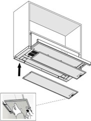 Встраиваемая вытяжка PANDO IES 90 IX TOUCH CT NEGRO 850 SEC