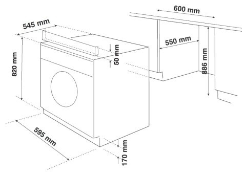Встраиваемая стиральная машина MAUNFELD MBWM 148W