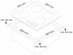 Газовая варочная панель MONSHER MKFG 60825I01