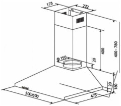 Кухонная вытяжка Cata V3 S600 IV