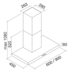 Кухонная вытяжка Falmec Mercurio Evo 90 CMUN90.E6P2 ZZZ3460F