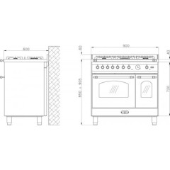 Комбинированная плита Lofra RLVD96MFTE